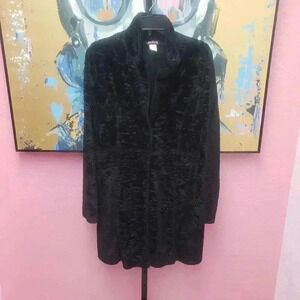 Spoiled Girl Faux Fur Black Coat